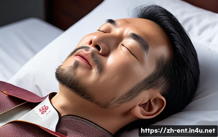 수면 무호흡증과 코골이의 관계 - A detailed medical illustration showing the anatomy of the human upper airway during sleep, highligh...