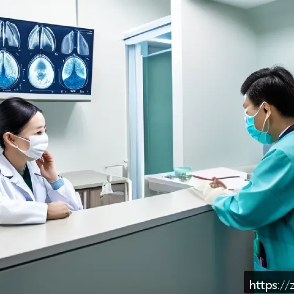 중이염 치료 병원 선택 기준 - A modern ENT (ear, nose, and throat) specialist clinic interior scene featuring advanced diagnostic ...